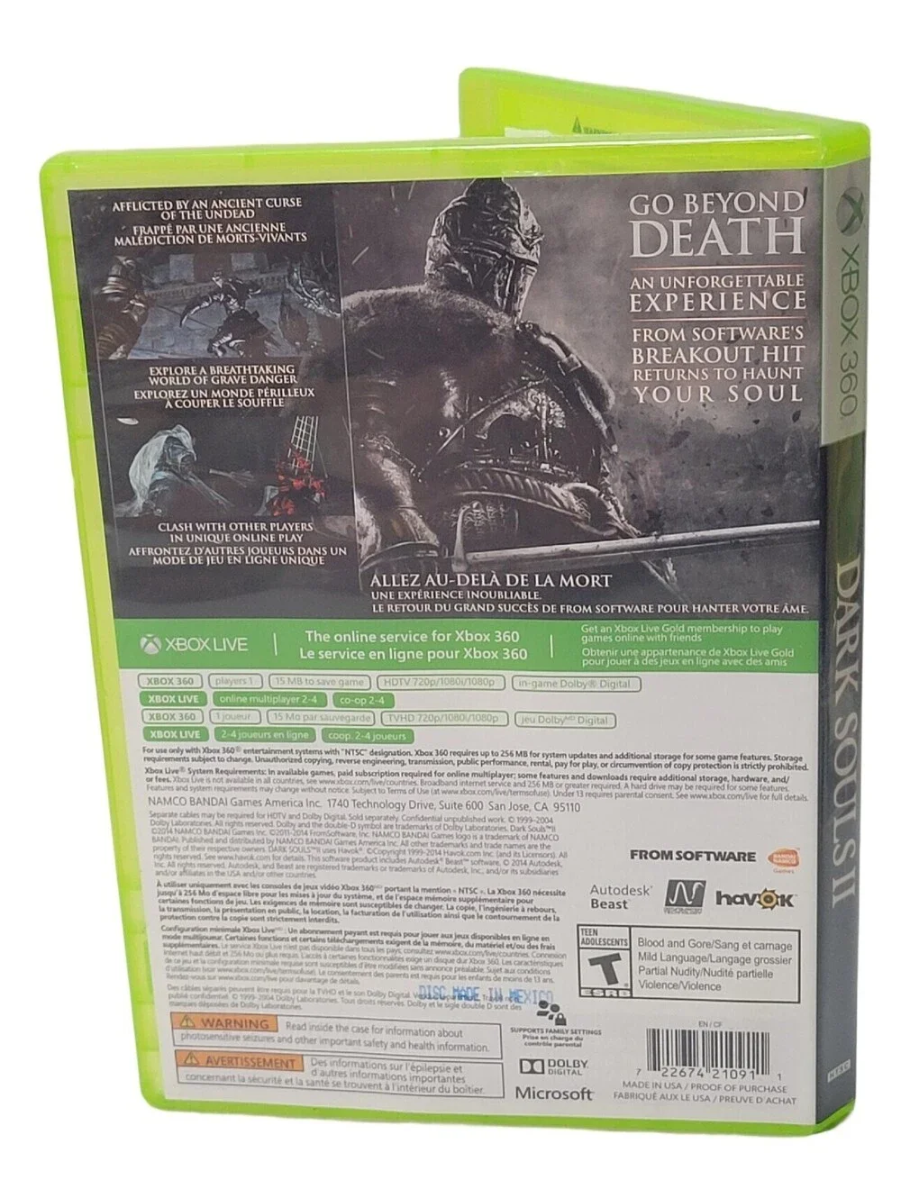Dark Souls II (Microsoft Xbox 360, 2014)